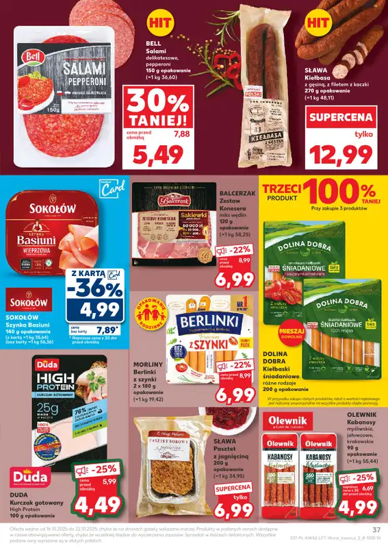 Kaufland - gazetka promocyjna Oferta Kaufland od czwartku 16.10 do środy 22.10 - strona 37