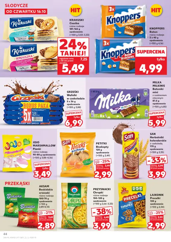 Kaufland - gazetka promocyjna Oferta Kaufland od czwartku 16.10 do środy 22.10 - strona 44