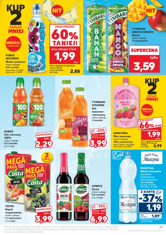 Kaufland - gazetka promocyjna Oferta Kaufland od czwartku 16.10 do środy 22.10 - strona 47