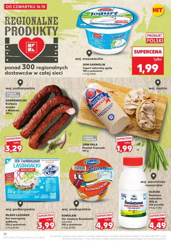 Kaufland - gazetka promocyjna Oferta Kaufland od czwartku 16.10 do środy 22.10 - strona 18