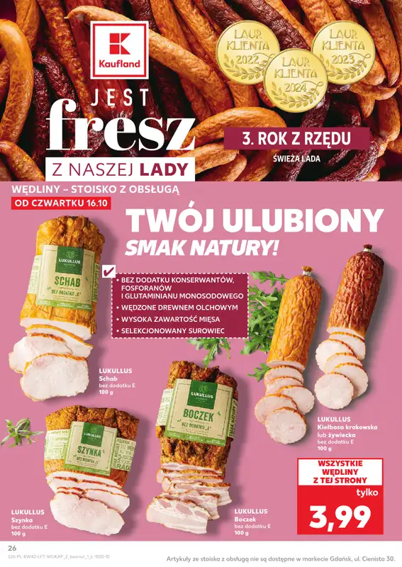 Kaufland - gazetka promocyjna Oferta Kaufland od czwartku 16.10 do środy 22.10 - strona 26