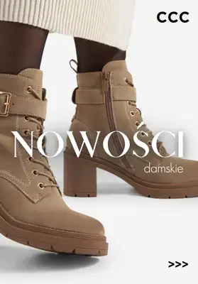 CCC - gazetka promocyjna Nowości tygodnia - obuwie damskie od wtorku 14.10 