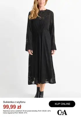 C&A - gazetka promocyjna Do -50% na sukienki od wtorku 14.10  - strona 3