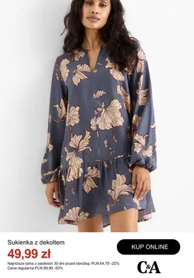 C&A - gazetka promocyjna Do -50% na sukienki od wtorku 14.10  - strona 10