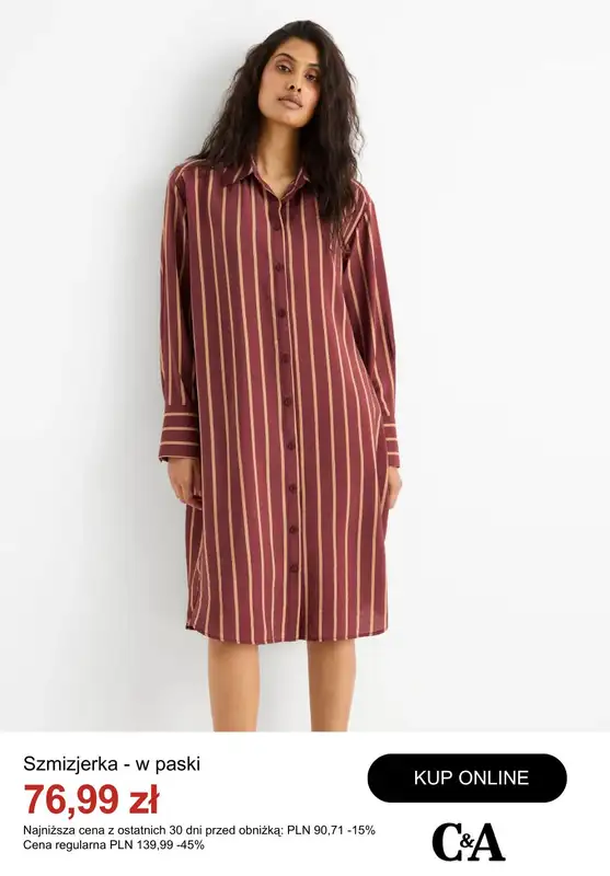 C&A - gazetka promocyjna Do -50% na sukienki od wtorku 14.10  - strona 4