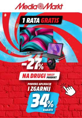 Media Markt - gazetka promocyjna -27% na drugi tańszy produkt od wtorku 14.10 do niedzieli 19.10
