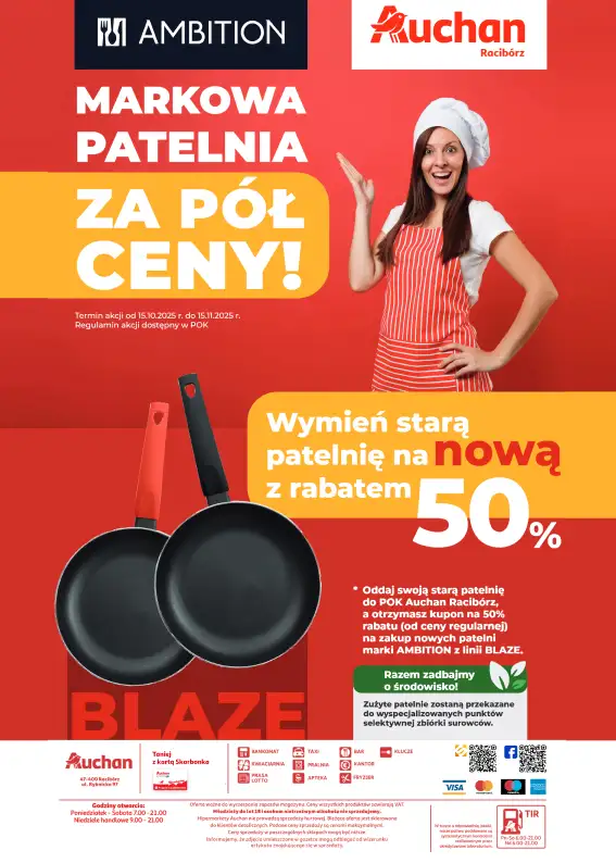 Auchan - gazetka promocyjna Gazetka Racibórz od środy 15.10 do wtorku 21.10 - strona 22