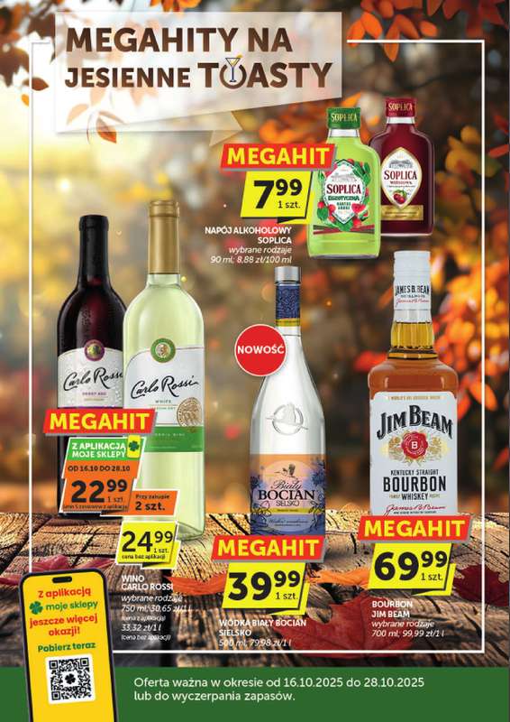 ABC - gazetka promocyjna Gazetka alkoholowa od czwartku 16.10 do wtorku 28.10