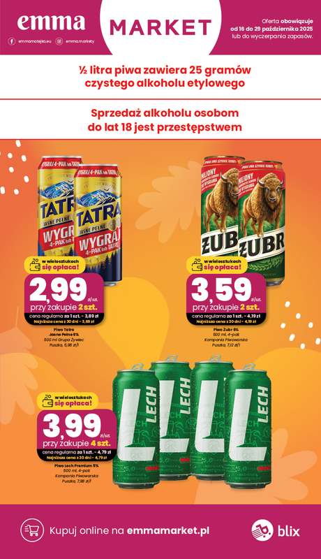 emma MARKET - gazetka promocyjna Gazetka od czwartku 16.10 do środy 29.10 - strona 5