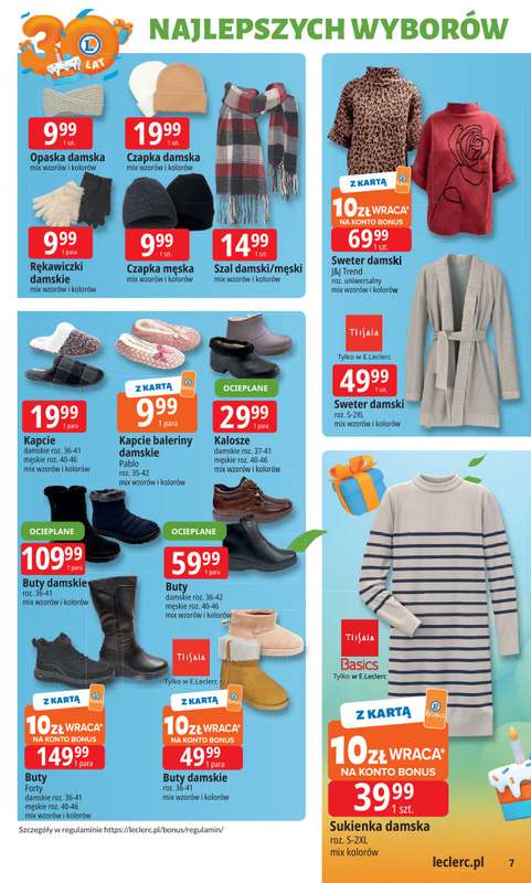 Leclerc - gazetka promocyjna Oferta E.Leclerc I 30 lat najlepszych wyborów od wtorku 14.10 do soboty 25.10 - strona 7
