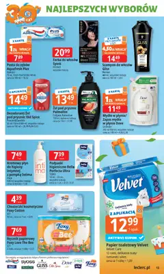 Leclerc - gazetka promocyjna Oferta E.Leclerc I 30 lat najlepszych wyborów od wtorku 14.10 do soboty 25.10 - strona 13 Leclerc - gazetka promocyjna Oferta E.Leclerc I 30 lat najlepszych wyborów od wtorku 14.10 do soboty 25.10 - strona 13