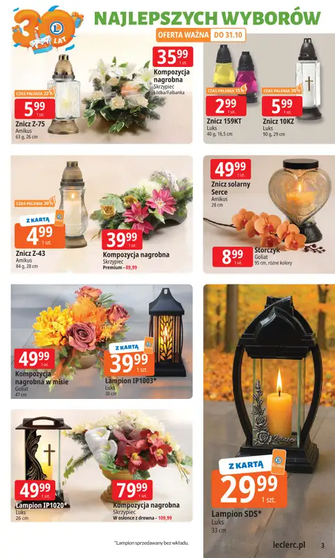 Leclerc - gazetka promocyjna Oferta E.Leclerc I 30 lat najlepszych wyborów od wtorku 14.10 do soboty 25.10 - strona 3