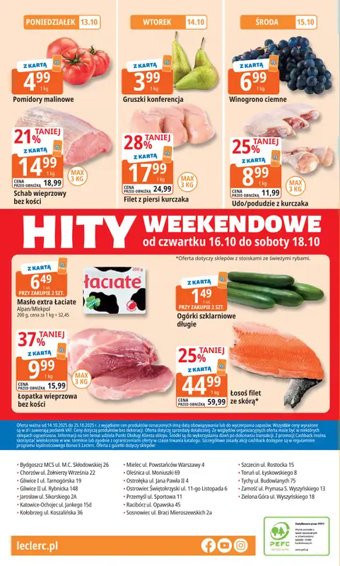 Leclerc - gazetka promocyjna Oferta E.Leclerc I 30 lat najlepszych wyborów od wtorku 14.10 do soboty 25.10 - strona 24