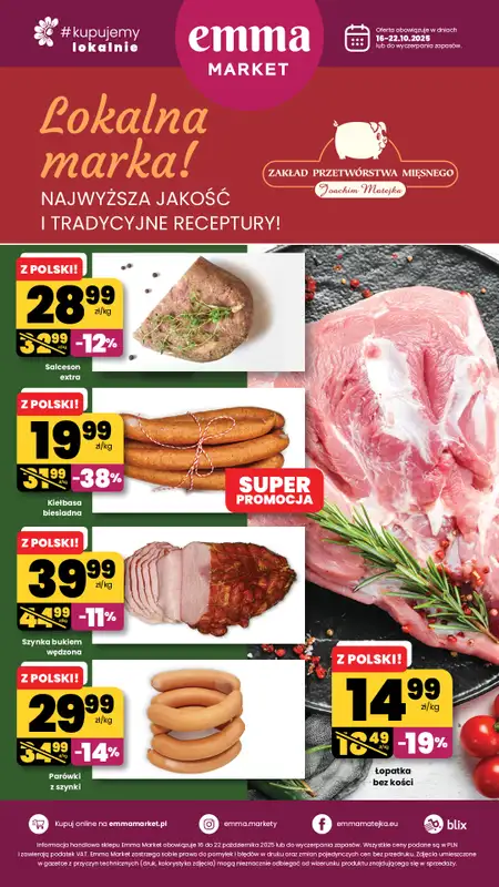 emma MARKET - gazetka promocyjna Plakat promocyjny  