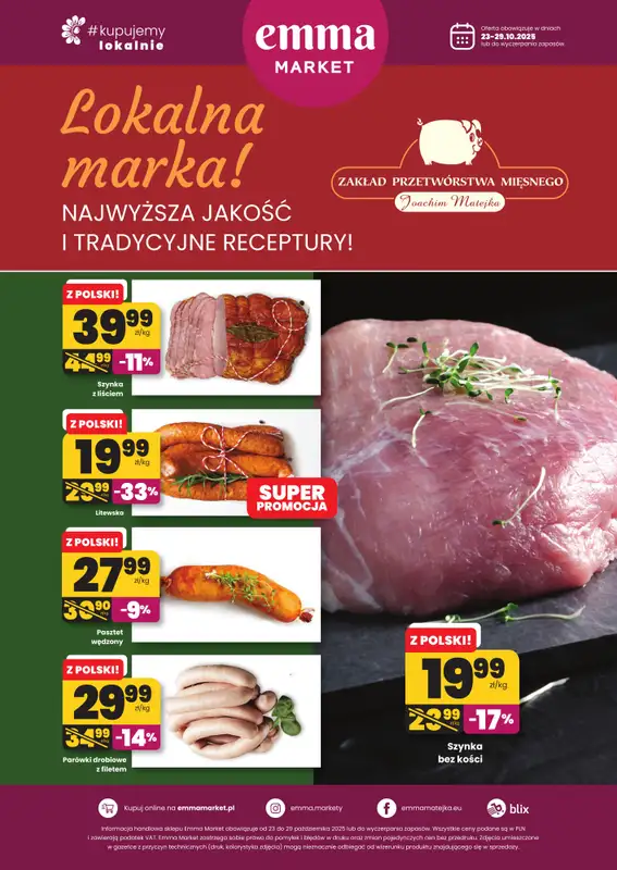 emma MARKET - gazetka promocyjna Plakat promocyjny  