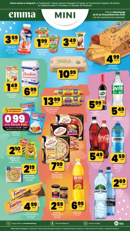emma MARKET - gazetka promocyjna Plakaty promocyjne - Emma Mini  