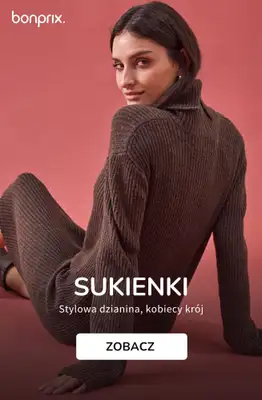 bonprix - gazetka promocyjna Sukienki na jesień - już od 64,99 zł od wtorku 14.10 