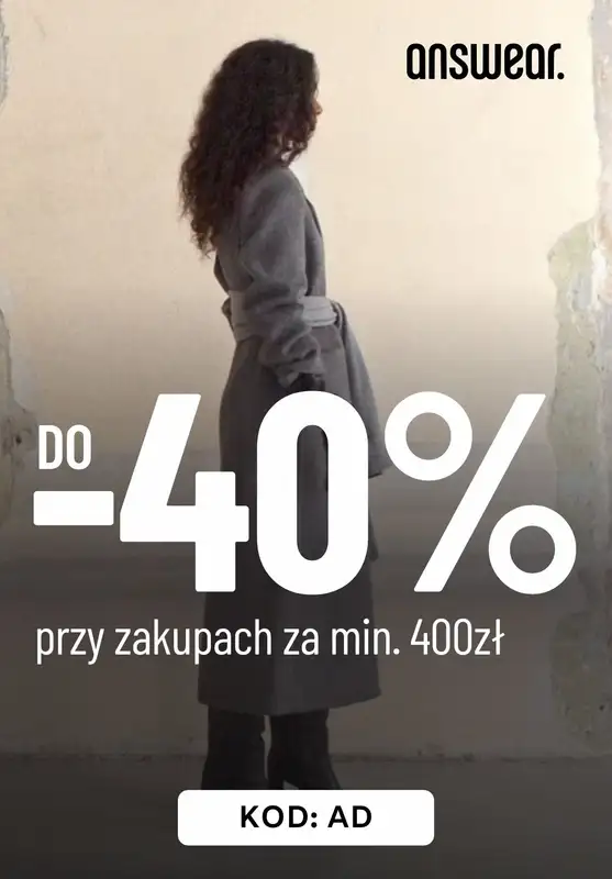 BEST SALE - gazetka promocyjna Answear | Do -40% przy zakupach za min. 400 zł  