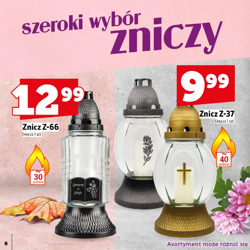 TOPAZ - gazetka promocyjna Katalog Znicze i wkłady od wtorku 14.10 do piątku 31.10 - strona 6