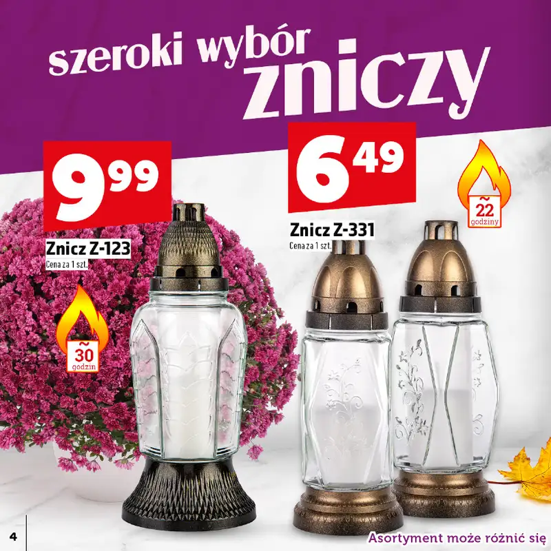 TOPAZ - gazetka promocyjna Katalog Znicze i wkłady od wtorku 14.10 do piątku 31.10 - strona 4