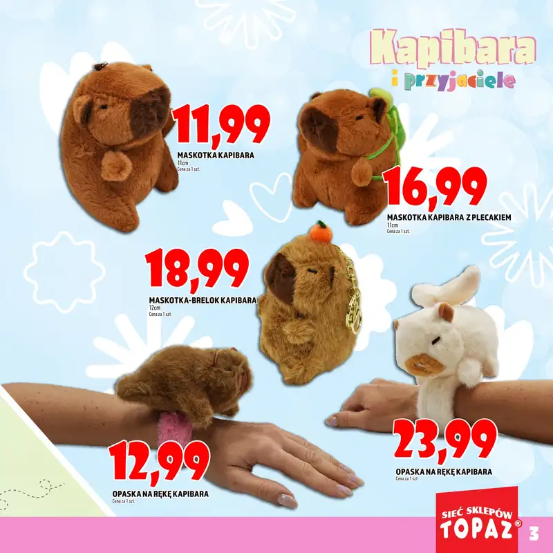 TOPAZ - gazetka promocyjna Katalog Kapibara i przyjaciele   - strona 3