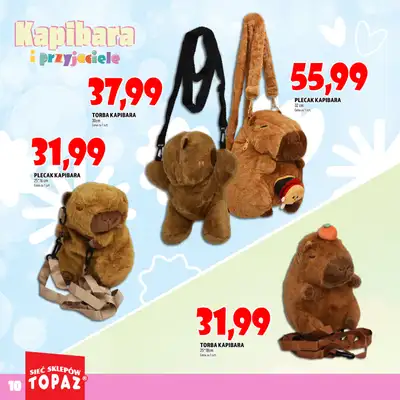 TOPAZ - gazetka promocyjna Katalog Kapibara i przyjaciele od wtorku 14.10 do piątku 31.10 - strona 10