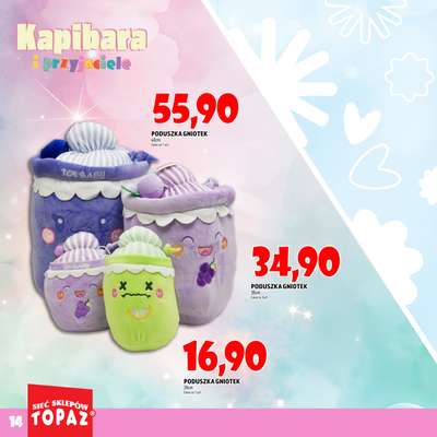 TOPAZ - gazetka promocyjna Katalog Kapibara i przyjaciele od wtorku 14.10 do piątku 31.10 - strona 14