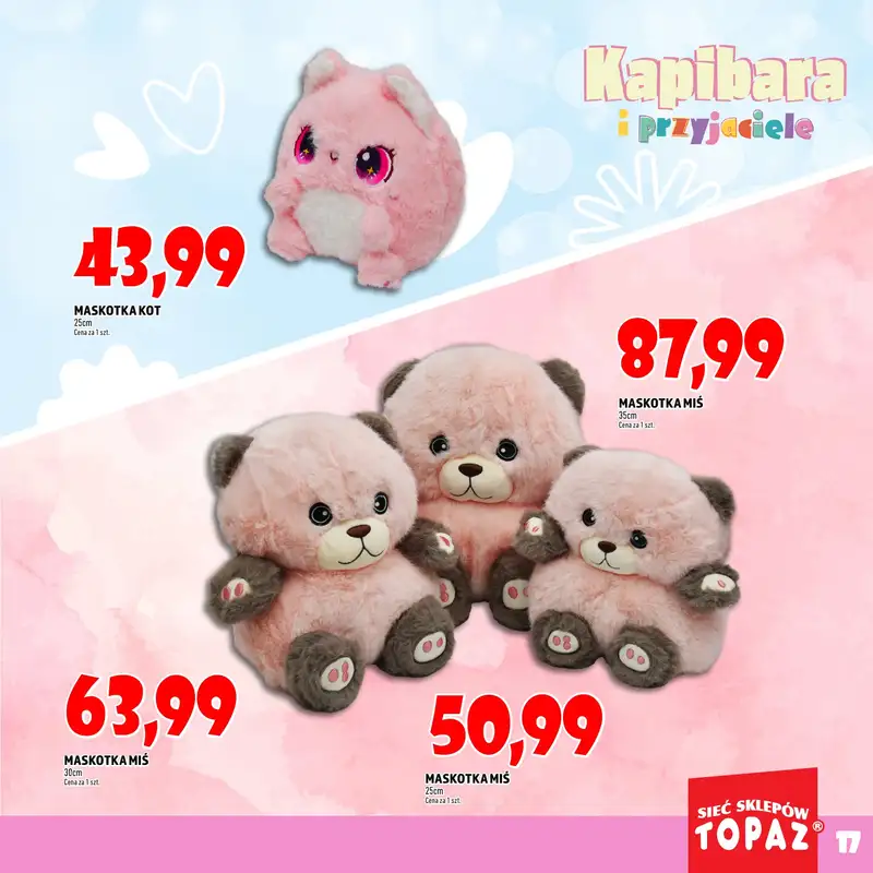 TOPAZ - gazetka promocyjna Katalog Kapibara i przyjaciele od wtorku 14.10 do piątku 31.10 - strona 17