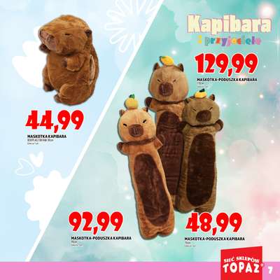 TOPAZ - gazetka promocyjna Katalog Kapibara i przyjaciele od wtorku 14.10 do piątku 31.10 - strona 7