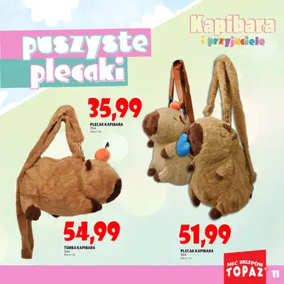 TOPAZ - gazetka promocyjna Katalog Kapibara i przyjaciele od wtorku 14.10 do piątku 31.10 - strona 11