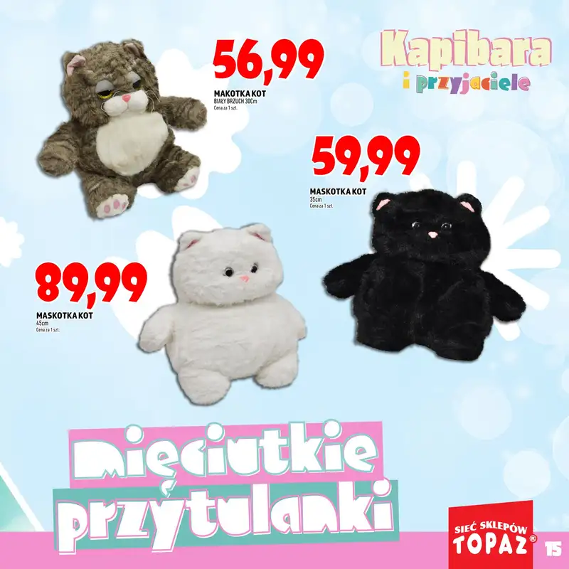 TOPAZ - gazetka promocyjna Katalog Kapibara i przyjaciele od wtorku 14.10 do piątku 31.10 - strona 15