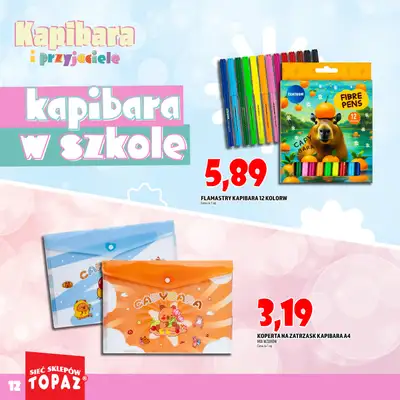 TOPAZ - gazetka promocyjna Katalog Kapibara i przyjaciele od wtorku 14.10 do piątku 31.10 - strona 12