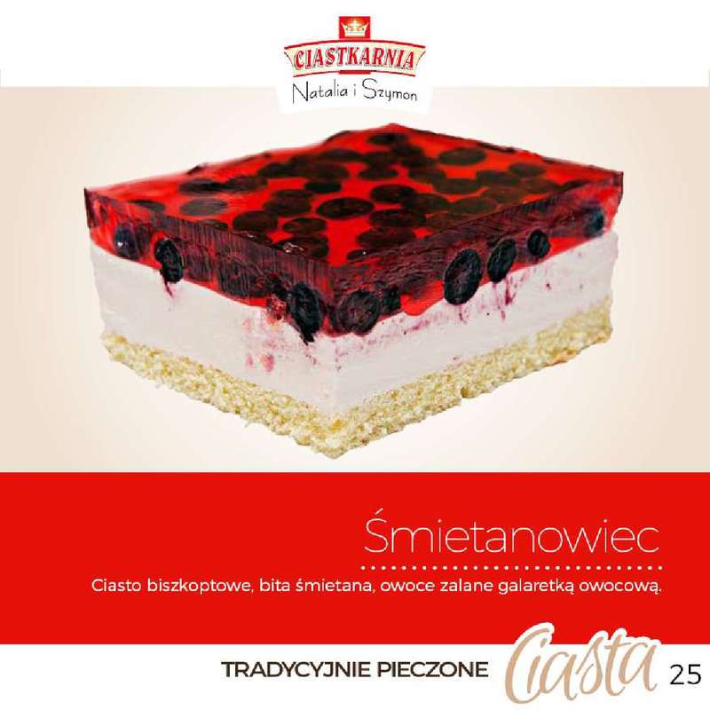 TOPAZ - gazetka promocyjna Katalog Ciasta: Ciastkarnia Natalia i Szymon od piątku 17.10 do środy 31.12 - strona 25