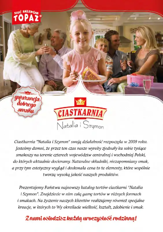 TOPAZ - gazetka promocyjna Katalog Torty: Ciastkarnia Natalia i Szymon   - strona 2