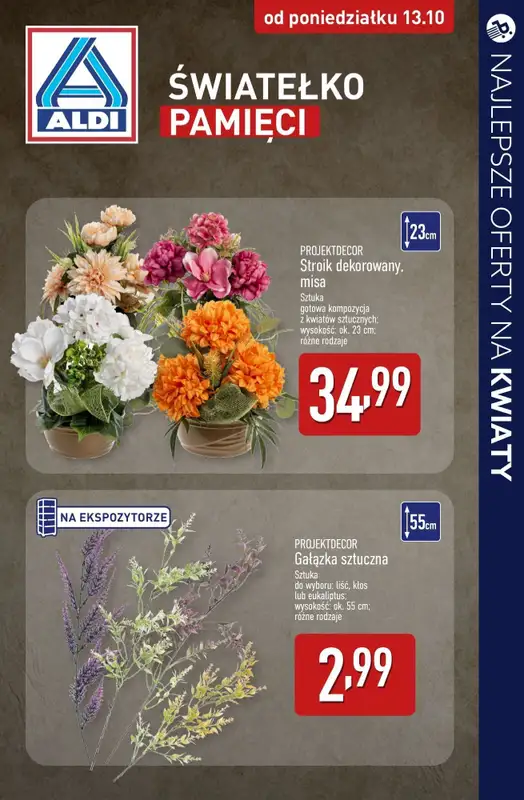 #ZNICZE - gazetka promocyjna Najlepsze oferty na ZNICZE, WKŁADY i KWIATY od soboty 11.10 do piątku 17.10 - strona 9