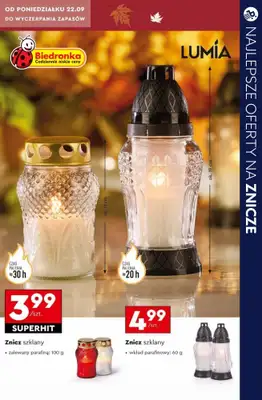 #ZNICZE - gazetka promocyjna Najlepsze oferty na ZNICZE, WKŁADY i KWIATY od soboty 11.10 do piątku 17.10 - strona 20