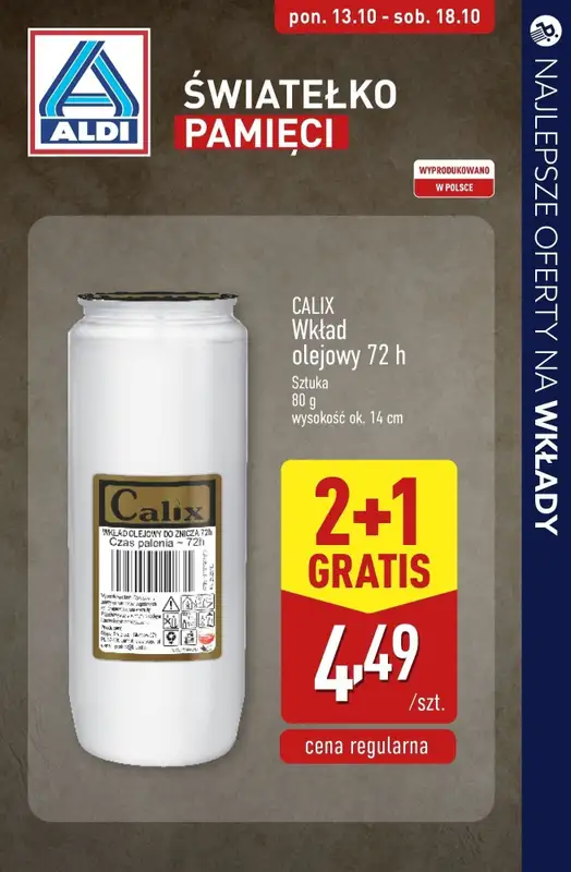 #ZNICZE - gazetka promocyjna Najlepsze oferty na ZNICZE, WKŁADY i KWIATY od soboty 11.10 do piątku 17.10 - strona 5