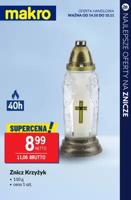 #ZNICZE - gazetka promocyjna Najlepsze oferty na ZNICZE, WKŁADY i KWIATY od soboty 11.10 do piątku 17.10 - strona 14
