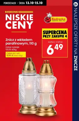 #ZNICZE - gazetka promocyjna Najlepsze oferty na ZNICZE, WKŁADY i KWIATY od soboty 11.10 do piątku 17.10 - strona 17
