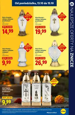 #ZNICZE - gazetka promocyjna Najlepsze oferty na ZNICZE, WKŁADY i KWIATY od soboty 11.10 do piątku 17.10 - strona 12