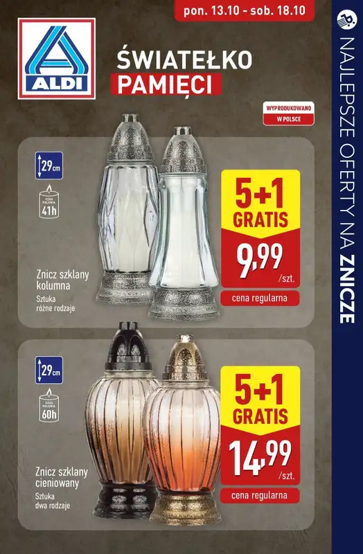 #ZNICZE - gazetka promocyjna Najlepsze oferty na ZNICZE, WKŁADY i KWIATY od soboty 11.10 do piątku 17.10 - strona 3
