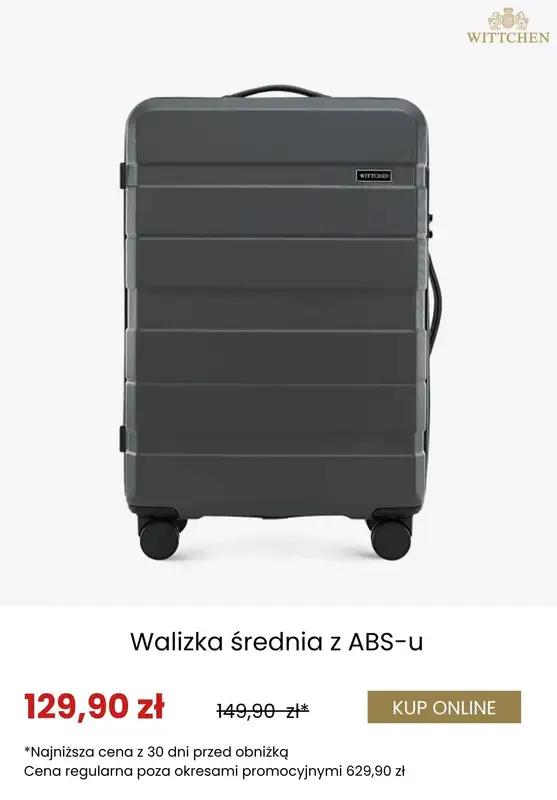 Wittchen - gazetka promocyjna Dodatkowe -30% na walizki od wtorku 14.10  - strona 4