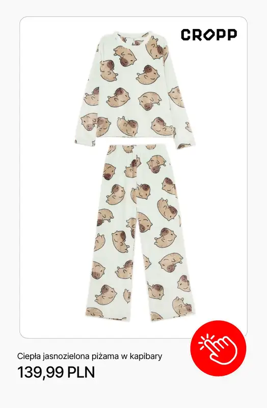 Cropp - gazetka promocyjna Piżamy i kapcie dla niej od wtorku 14.10  - strona 5