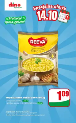 Dino - gazetka promocyjna Zupa instant - oferta na 14.10.2025 | Promocje spoza gazetki od wtorku 14.10 do wtorku 14.10
