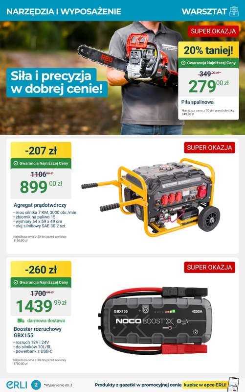 Erli - gazetka promocyjna Sezonowe promocje – znicze, Halloween i narzędzia! od środy 15.10 do niedzieli 26.10 - strona 2
