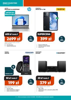 Max Elektro - gazetka promocyjna Gazetka od środy 15.10 do środy 29.10 - strona 8