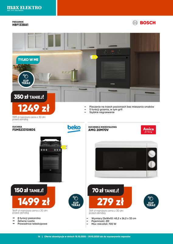Max Elektro - gazetka promocyjna Gazetka od środy 15.10 do środy 29.10 - strona 14