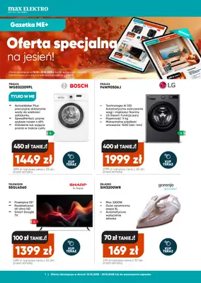 Max Elektro - gazetka promocyjna Gazetka od środy 15.10 do środy 29.10