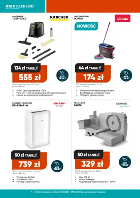 Max Elektro - gazetka promocyjna Gazetka od środy 15.10 do środy 29.10 - strona 7