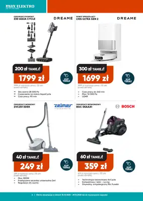 Max Elektro - gazetka promocyjna Gazetka od środy 15.10 do środy 29.10 - strona 2